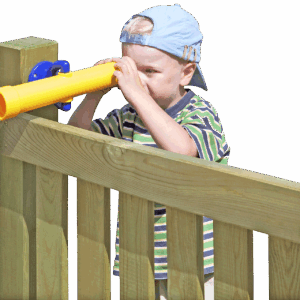 Teleskop-Fernrohr, gelb