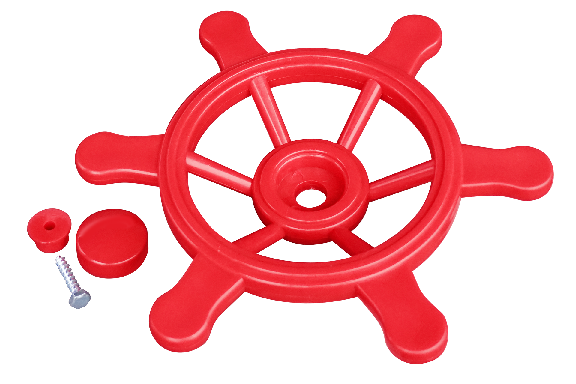 Multi-Play Steuerrad Pirat, rot – Bild 2