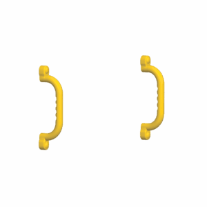 Alternative view of Kunststoffgriffe Set, gelb (2er Set)